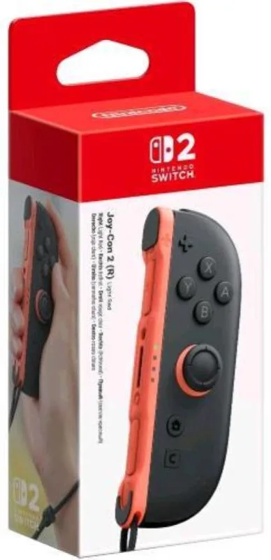 CONTROLLER WIRELESS NINTENDO Joy-Con 2 Destro, Rosso Chiaro