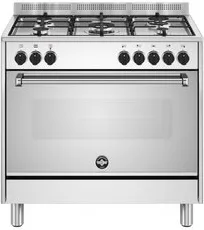 Cucina gas 5 zone Forno elettrico AMERICANA AMN965EXV 24 Inox Classe A (89,7x60x87cm)