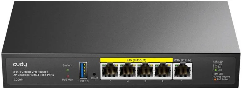 Cudy c200p - router 2-in-1 smb ap controller
