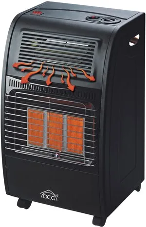 DCG GH09 Stufa in Ceramica 4200 W (Nero)