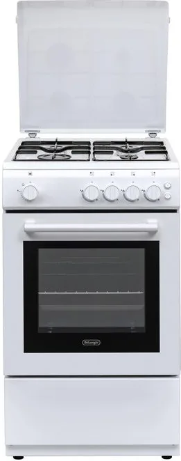immagine di De'Longhi DL554GW Cucina a Gas 4 Fuochi 69 Litri Classe A (Bianco)