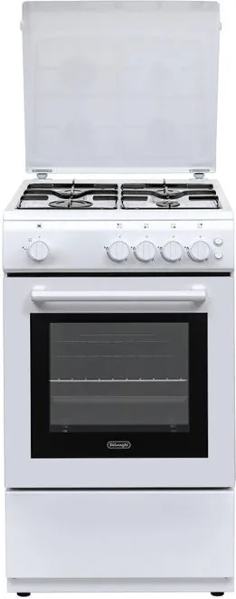 immagine di De'Longhi DL554GW2 Cucina a Gas 4 Fuochi 49 Litri Classe A 50 cm (Bianco)