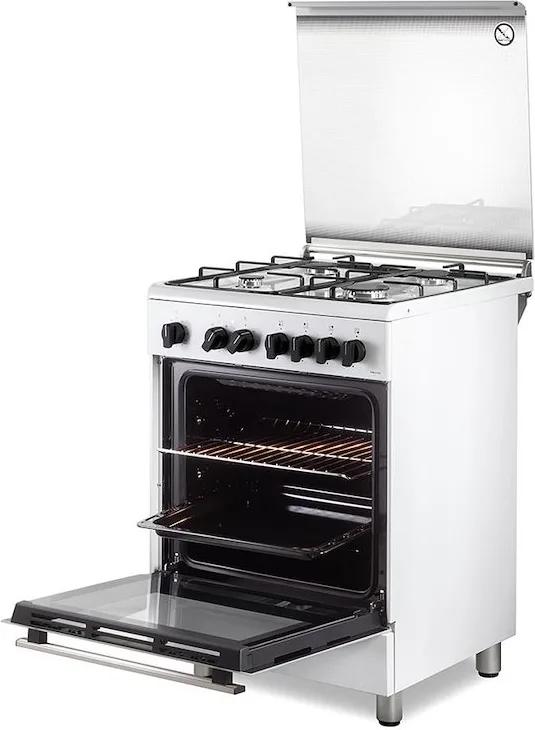 De'Longhi DMW 64 LSG Cucina a Gas 4 Fuochi Forno Elettrico 69 L Classe A Idroclean (87x60x60 cm) colore Acciaio Inox