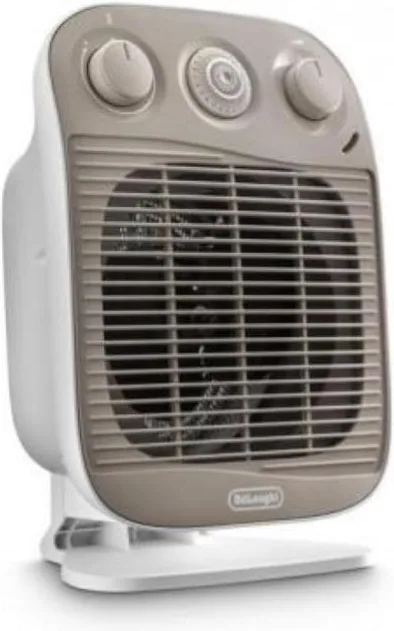 De'Longhi HFS50D22 Vertical Edge Termoventilatore 2200W 3 Livelli Potenza Timer 24h Protezione IP21 Antigelo colore Bianco