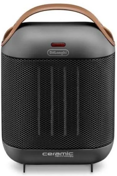 De'Longhi HFX30C18.AG Capsule Termoventilatore Ceramico 1800 W 2 velocita' termostato regolabile per ambienti fino a 55 m³ colore Nero