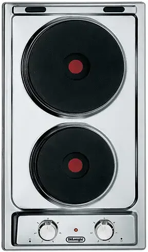 De'Longhi I 23-2 Er Piano Cottura 2 Fuochi 30 cm (Acciaio Inox)