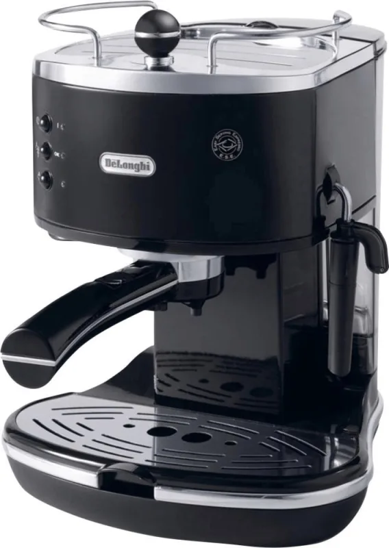De’Longhi ICONA ECO311.BK Macchina da Caffè Manuale Espresso e Cappuccino, Compatibile con Polvere o Cialde E.S.E., Spegnimento Automatico, Serbatoio Estraibile da 1.4L, Potenza 1100W, Nero
