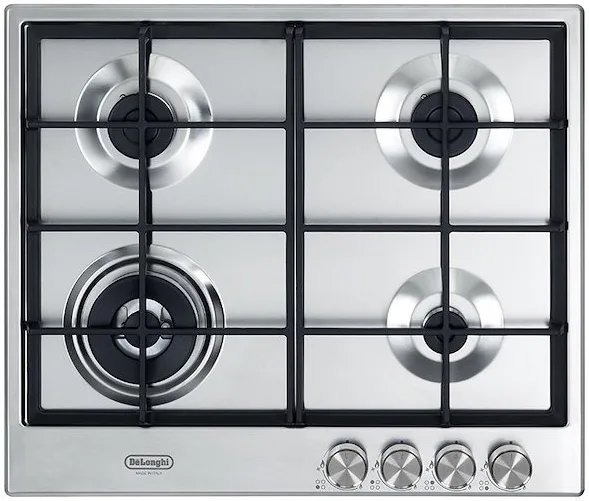 De'Longhi Nsl 460 X Piano Cottura a Gas 4 Fuochi 60 cm (Inox)