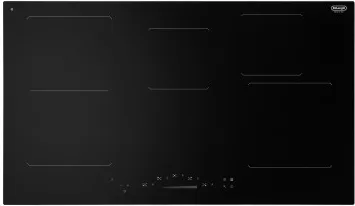 De'Longhi PIN95 Piano Cottura a Induzione 5 Fuochi 90 cm (Nero)