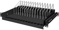 Digitus DN-97665 Mensola Estraibile Rack 19'' per 14 Tablet Portatili Smartphone 1U 50 Kg colore Nero