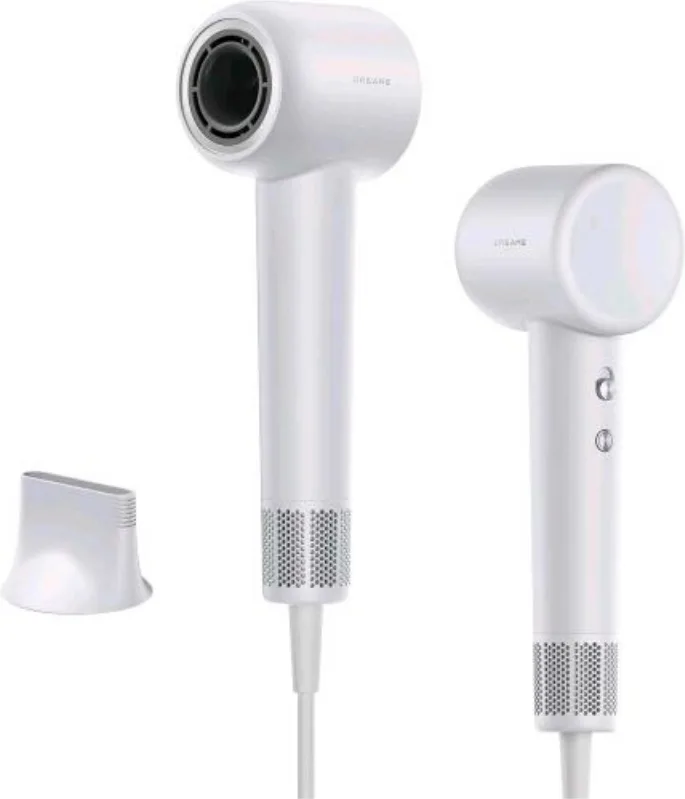 Dreame hair gleam asciugacapelli asciugatura rapida motore ad alta velocita` 110.000 giri/min velocita` flusso d`aria 65 m/s 4 livelli temperatura tecnologia a ioni negativi leggero grigio