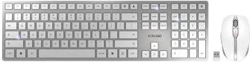 Cherry Dw 9100 Tastiera + Mouse Bluetooth QWERTY Inglese (Argento)