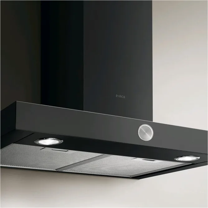 Elica Lol BL/A/60 Cappa Aspirante a Parete 60 cm Classe B (Nero)