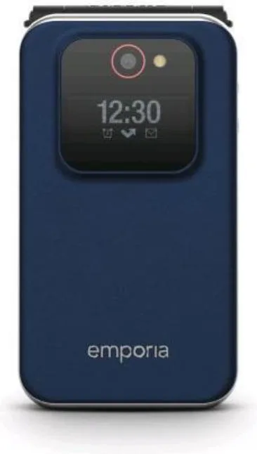 Emporia joy v228 v3 senior phone 2.8 clamshell 2g fotocamera bluetooth radio fm italia blueberry