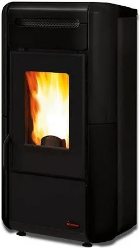 Extraflame 1275502 Giordana Idro Termo Stufa A Pellet 20.5 Kw 540 M3 Pompa E Vaso Espansione Inclusi (63.9x119.9x64.1 Cm) Colore Nera