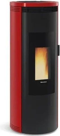 Extraflame 1283500 Amika Stufa A Pellet 2 5 8 Kw 230 M³ A+ Wlan (120x46x46 5 Cm) Colore Bordeaux