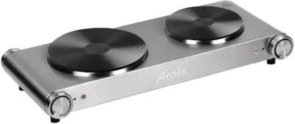 Fornello elettrico hobinox duo arfoel02 Â? 2 piastre diametro 18.8/15.5cm - 1500+1000w