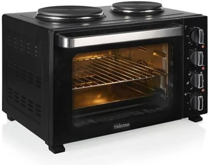 Forno a convenzione con 2 piastre cott