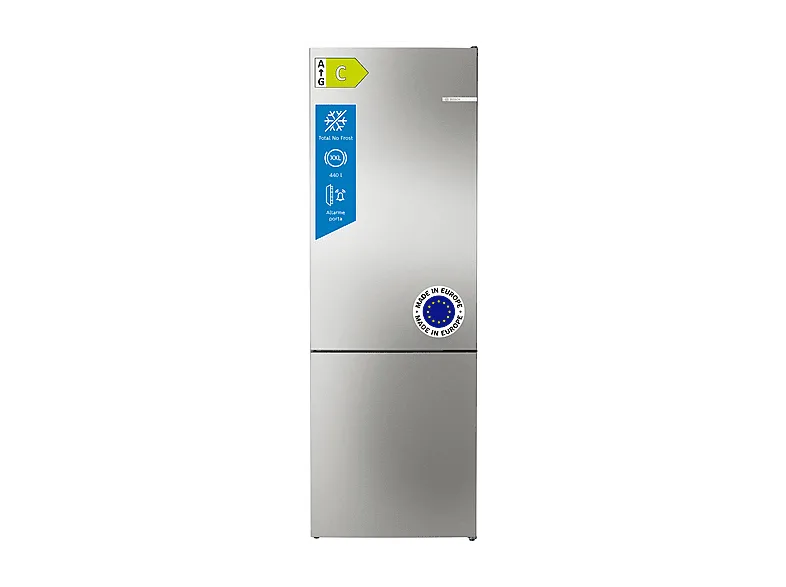 Bosch KGN494ICF Frigorifero Combinato 440 Litri Total No Frost Classe C (Acciaio Inox)