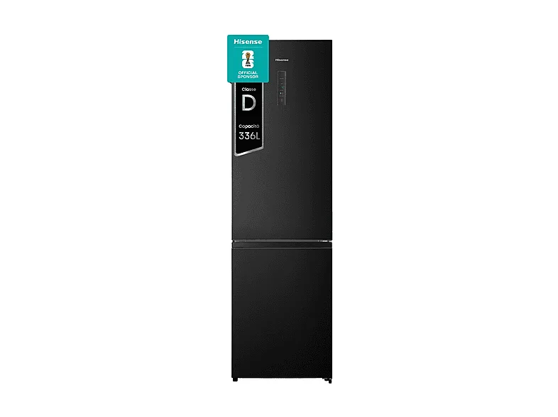 Hisense RB440N4AFD Frigorifero Combinato 336 Litri No Frost Classe D (Nero)