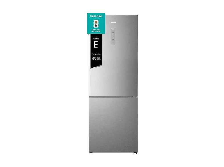 Hisense RB645N4BIE Frigorifero Combinato 495 Litri Total No Frost Classe E (Acciaio Inox)