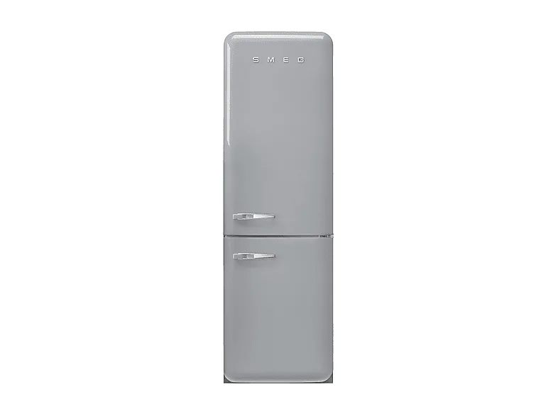 FRIGORIFERO COMBINATO SMEG FAB32RSV6, Capacità netta totale 331 l, Rumorosità: 35 dB(A), 3 ripiani, Dimensioni: L 60,1 cm A 196,8 P 72,8 cm, Silver, Classe C