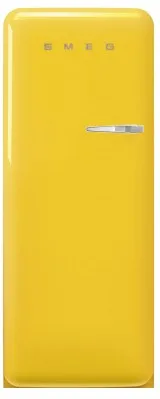 FRIGORIFERO MONOPORTA SMEG FAB28LYW6, Capacità netta totale 270 l, Rumorosità: 35 dB(A), Dimensioni: L 60,1 cm A 150 P 76,8 cm, Giallo, Classe C
