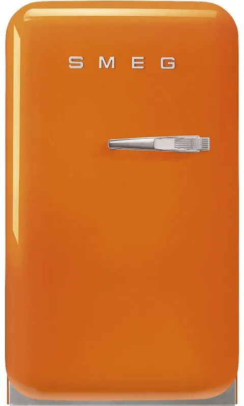FRIGORIFERO MONOPORTA SMEG FAB5LOR6, Capacità netta totale 34 l, Rumorosità: 36 dB(A), Dimensioni: L 40,4 cm A 72,5 P 50 cm, Arancione, Classe C
