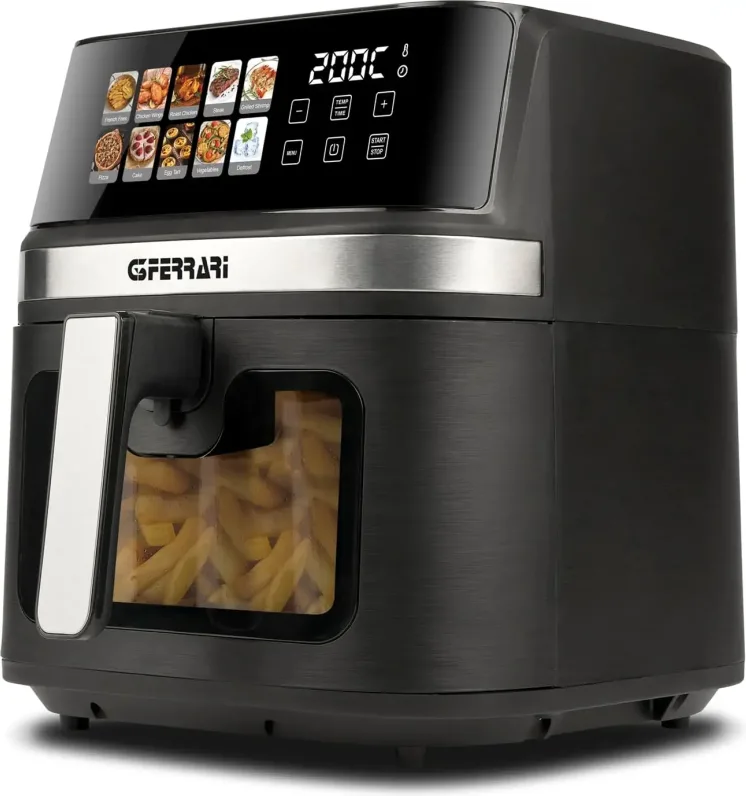 G3 Ferrari G10212 Friggisano Friggitrice ad Aria 8 Litri 1700 W (Nero)