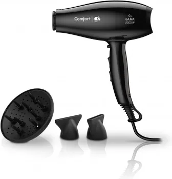 Ga.Ma GH0532 Comfort 4D Therapy Asciugacapelli 2200 W (Nero)