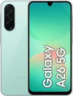 Galaxy a26 5g, smartphone con funzioni intelligenti, display super amoled 6.7”, 6gb ram, 128gb, batteria 5.000 mah, memoria espandibile, mint