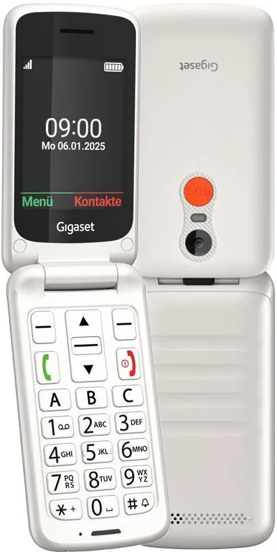 Gigaset gl595 (bianco) - telefono cellulare senior clamshell