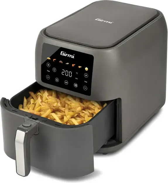 Girmi FG92 Ecofrit Deep Friggitrice ad Aria 8 Litri 1700 W (Grigio)