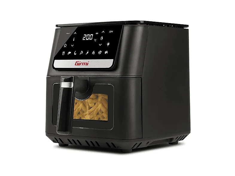 GIRMI FRIGGITRICE AD ARIA 6.5 L ARIA, capacità 6,5 l, Max potenza 1700 W, Nero