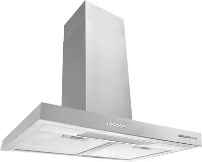 Glem Gas GHB686IXA Cappa Aspirante a Parete 60 cm 600 m³/h (Acciaio Inox)