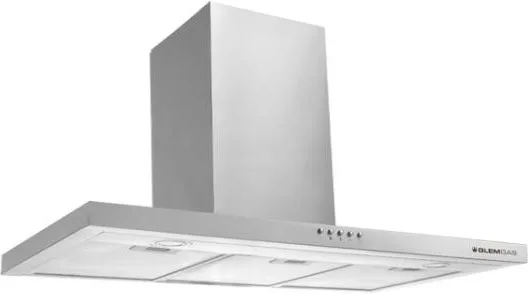 Glem Gas GHB984IX Cappa Aspirante a Parete 90 cm 650 m³/h Classe A (Acciaio Inox)