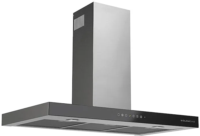 Glem Gas GHB990IXA Cappa Aspirante a Parete 679 m³/h Classe A (Acciaio Inox - Nero)