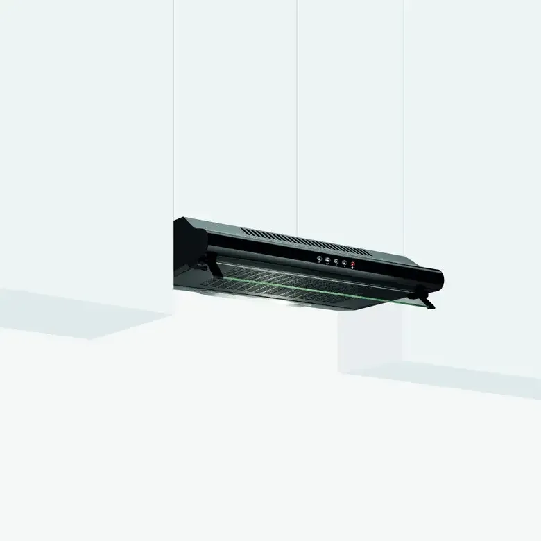 Glem Gas GHC931BK Cappa Aspirante da Incasso 90 cm 235 m³/h (Nero)