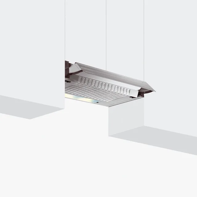 Glem Gas GHE601SI Cappa Aspirante da Incasso 60 cm 200 m³/h (Argento)