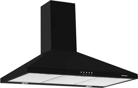 Glem Gas GHP945BK Cappa Aspirante a Parete 90 cm 498 m³/h (Nero)