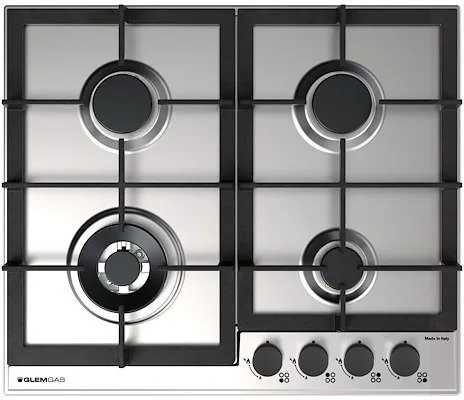 Glem Gas GTP64THIX Piano Cottura a Gas 58,5 cm (Inox)