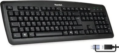 Hamlet XKKITA2-CX Tastiera USB QWERTY Italiano (Nero)