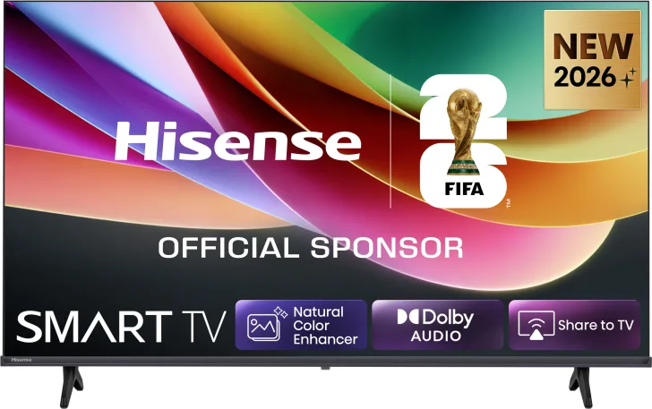HISENSE 32A4S, Smart TV 32" HD Ready, 60Hz, DTS Virtual X, VIDAA OS con 1000+ APP, Game Mode, Wifi, AirPlay2, Works with Alexa, lativù