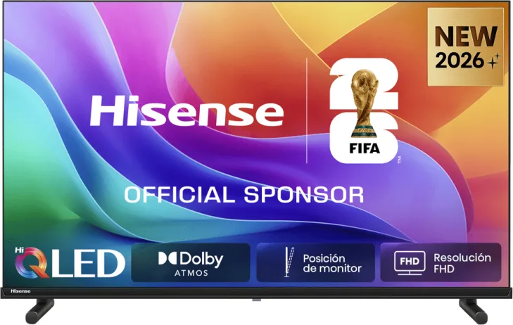 HISENSE 32A5S, Smart TV QLED 32" FHD, 60Hz, Audio Dolby Atmos, VIDAA OS con 1000+ APP, HDR10, Game Mode, Works with Alexa, Wifi, lativù