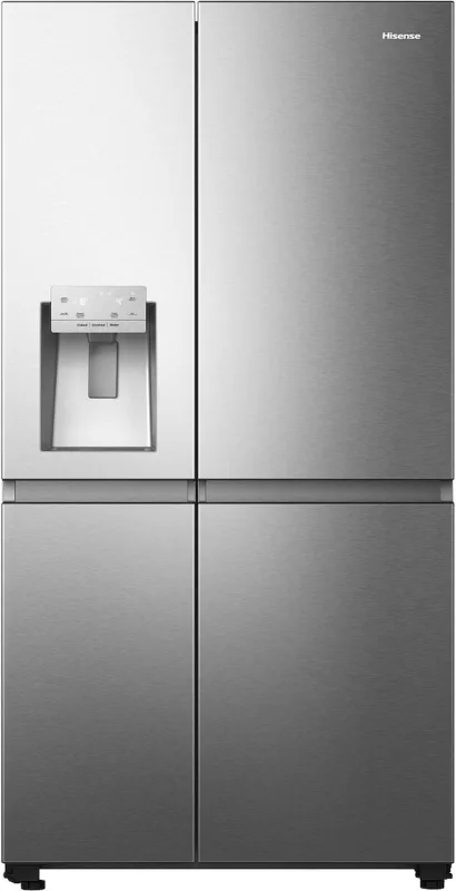 Hisense RS818N4TIE Frigorifero Americano 632 Litri Total No Frost Classe E (Acciaio Inox)