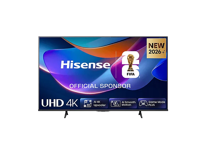 Hisense Smart TV 43'' 4K TV 43A6S, 60Hz, DTS Virtual X, VIDAA OS con 1000+ APP, HDR 10+, Game Mode Plus, Bluetooth, Wifi, Alexa Built-in, AirPlay2, lativ