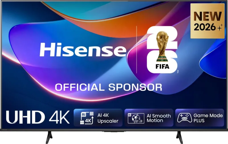 Hisense Smart TV 65" 4K TV 65A6S, 60Hz, DTS Virtual X, VIDAA OS con 1000+ APP, HDR 10+, Game Mode Plus, Bluetooth, Wifi, Alexa Built-in, AirPlay2, lativù 4K