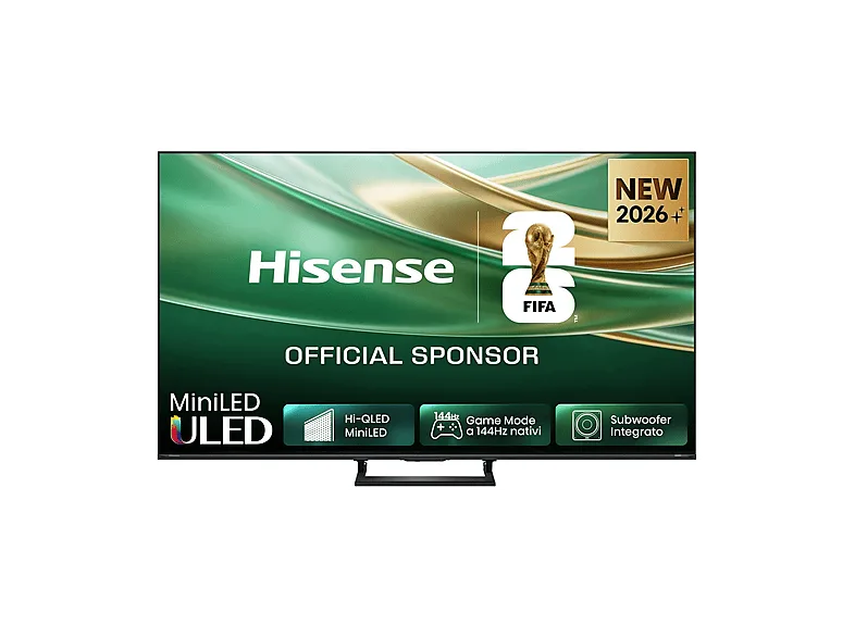 Hisense Smart TV MiniLED 144Hz 50'' 4K 50Q8S, Dolby Atmos 2.1 By Devialet, Dolby Vision IQ, HDR10+, Native 144Hz Game Mode, VIDAA OS con 1000+ APP, Alexa
