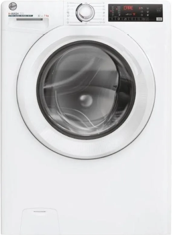 Hoover h-wash 350 h3wp4474tam6-1-s lavatrice slim a carica frontale 7kg classe a 1400 giri 9 cicli care controllo remoto bianco 60x45x85