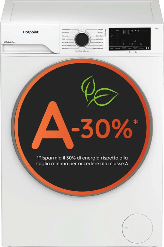 Hotpoint Ariston Hb 123 Care Lavatrice Carica Frontale 12 KG 1300 Giri/min Classe A (Bianco)